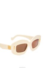 Loewe Women Screen sunglasses in acetate 206XF1427 Ivory - Image 4