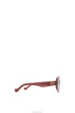 Loewe Women Screen sunglasses in acetate 206XF1428 Burgundy - Image 4