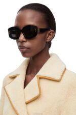 Loewe Women Screen sunglasses in acetate 206XF1429 Black - Image 2