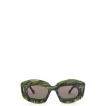 Loewe Women Screen sunglasses in acetate 206XF1431 Marble Green