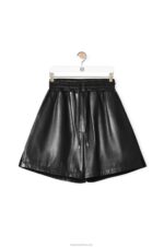 Loewe Women Shorts in nappa lambskin 206XF1112 Black - Image 5