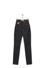 Loewe Women Skinny jeans in denim 206XF1190 Raw Denim - Image 4