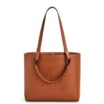 Loewe Women Small Anagram Tote bag in classic calfskin 206XF124 Tan