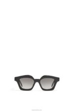 Loewe Women Small browline sunglasses in acetate 206XF1483 Shiny Black