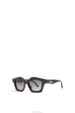 Loewe Women Small browline sunglasses in acetate 206XF1483 Shiny Black - Image 3