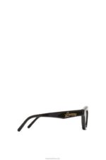 Loewe Women Small browline sunglasses in acetate 206XF1483 Shiny Black - Image 4