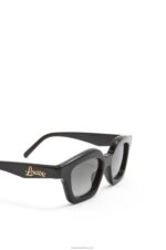 Loewe Women Small browline sunglasses in acetate 206XF1483 Shiny Black - Image 5
