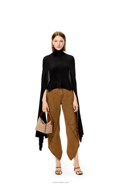 Loewe Women Small Cubi bag in Anagram jacquard and calfskin 206XF504 Tan/Pecan - Image 2