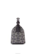 Loewe Women Small Cubi bag in Anagram jacquard and calfskin 206XF518 Navy/Black - Image 4