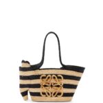Loewe Women Small Elephant basket in raffia 206XF107 Natural/Black