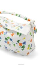 Loewe Women Small Flower Puzzle Edge bag in satin calfskin 206XF394 White/Multicolor - Image 8