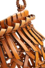 Loewe Women Small Fringes Bucket bag in calfskin 206XF177 Tan - Image 4