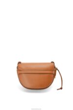 Loewe Women Small Gate bag in soft calfskin and jacquard 206XF254 Tan - Image 6