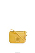Loewe Women Small Goya bag in silk calfskin 206XF263 Pale Yellow Glaze