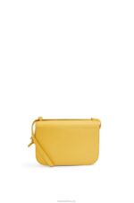 Loewe Women Small Goya bag in silk calfskin 206XF263 Pale Yellow Glaze - Image 3