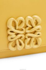 Loewe Women Small Goya bag in silk calfskin 206XF263 Pale Yellow Glaze - Image 7