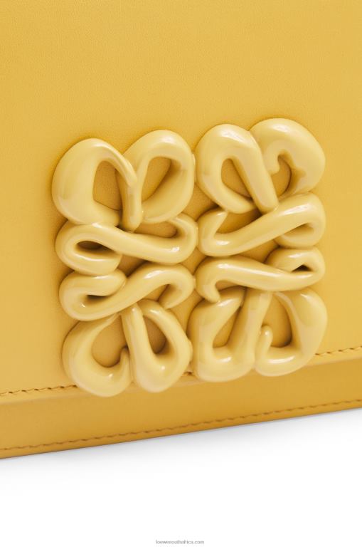 Loewe Women Small Goya bag in silk calfskin 206XF263 Pale Yellow Glaze - Image 7
