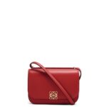 Loewe Women Small Goya bag in silk calfskin 206XF308 Deep Red
