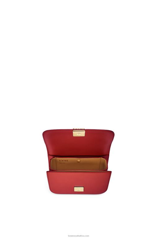 Loewe Women Small Goya bag in silk calfskin 206XF308 Deep Red - Image 7