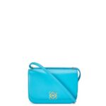 Loewe Women Small Goya bag in silk calfskin 206XF309 Cyan