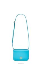 Loewe Women Small Goya bag in silk calfskin 206XF309 Cyan - Image 5
