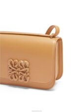 Loewe Women Small Goya bag in silk calfskin 206XF455 Warm Desert - Image 8