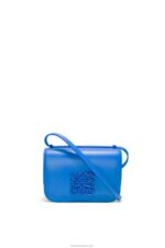 Loewe Women Small Goya bag in silk calfskin 206XF481 Scuba Blue