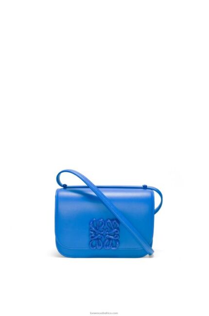 Loewe Women Small Goya bag in silk calfskin 206XF481 Scuba Blue