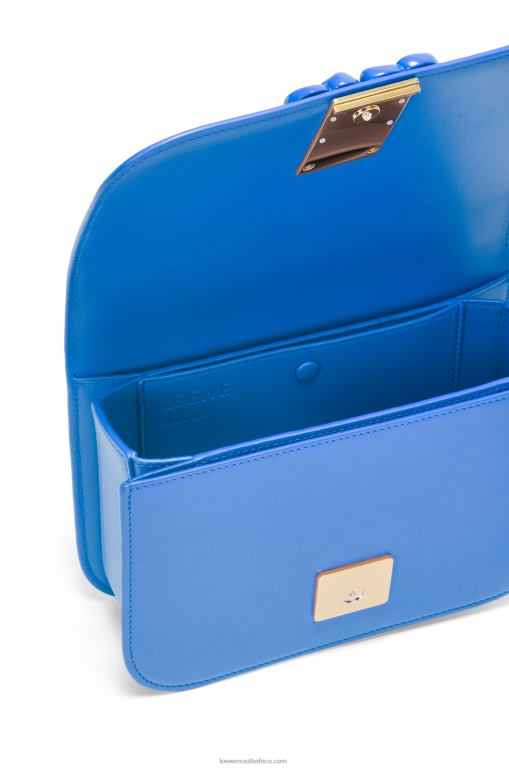 Loewe Women Small Goya bag in silk calfskin 206XF481 Scuba Blue - Image 6