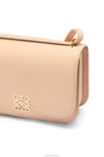 Loewe Women Small Goya bag in silk calfskin 206XF493 Nude - Image 8