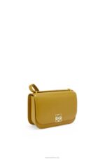 Loewe Women Small Goya bag in silk calfskin 206XF496 Ochre - Image 3