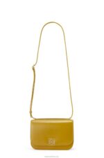 Loewe Women Small Goya bag in silk calfskin 206XF496 Ochre - Image 6