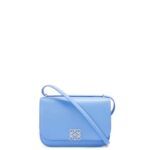 Loewe Women Small Goya bag in silk calfskin 206XF508 Celestine Blue