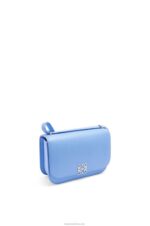 Loewe Women Small Goya bag in silk calfskin 206XF508 Celestine Blue - Image 3