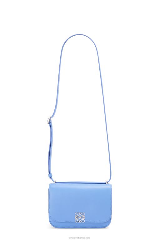 Loewe Women Small Goya bag in silk calfskin 206XF508 Celestine Blue - Image 5