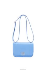Loewe Women Small Goya bag in silk calfskin 206XF508 Celestine Blue - Image 6