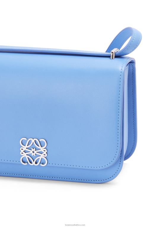 Loewe Women Small Goya bag in silk calfskin 206XF508 Celestine Blue - Image 8