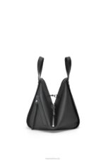 Loewe Women Small Hammock bag in classic calfskin 206XF341 Black - Image 4
