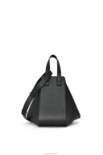 Loewe Women Small Hammock bag in classic calfskin 206XF341 Black - Image 5