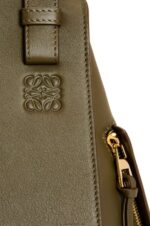 Loewe Women Small Hammock bag in classic calfskin 206XF371 Dark Khaki Green - Image 7