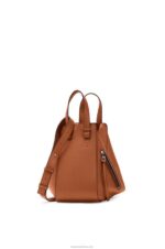 Loewe Women Small Hammock bag in classic calfskin 206XF469 Tan