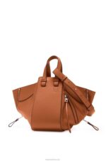Loewe Women Small Hammock bag in classic calfskin 206XF469 Tan - Image 4