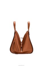 Loewe Women Small Hammock bag in classic calfskin 206XF469 Tan - Image 5