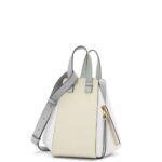 Loewe Women Small Hammock bag in classic calfskin 206XF514 Ash Grey/Marble Green