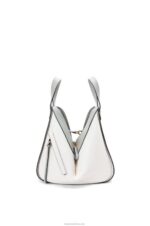 Loewe Women Small Hammock bag in classic calfskin 206XF514 Ash Grey/Marble Green - Image 4