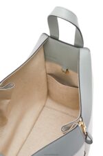 Loewe Women Small Hammock bag in classic calfskin 206XF514 Ash Grey/Marble Green - Image 7