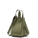 Loewe Women Small Hammock bag in classic calfskin 206XF524 Avocado Green