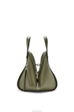 Loewe Women Small Hammock bag in classic calfskin 206XF524 Avocado Green - Image 3