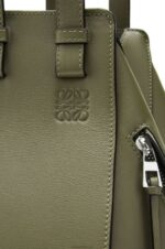 Loewe Women Small Hammock bag in classic calfskin 206XF524 Avocado Green - Image 6