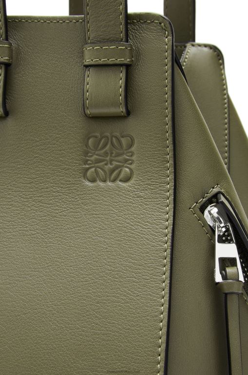 Loewe Women Small Hammock bag in classic calfskin 206XF524 Avocado Green - Image 6